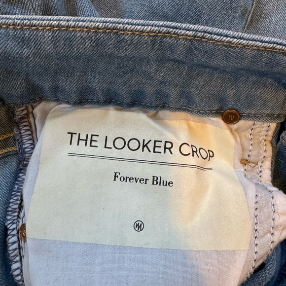 Mother Denim The Looker Crop Jeans in Forever Blue - Picture 6 of 10